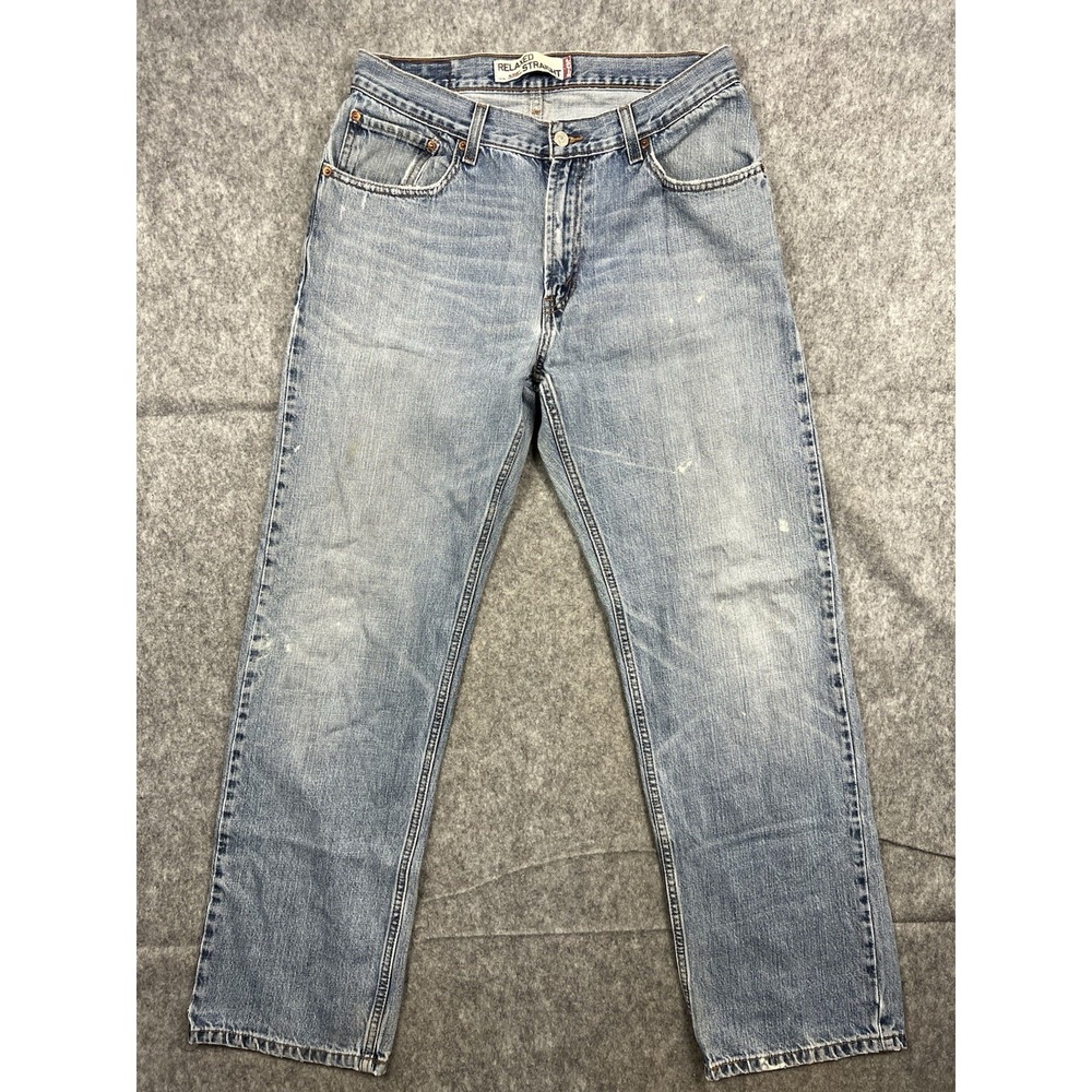 Vintage Levi's 559 Jeans Men's Relaxed Straight Leg Light Wash Denim Size 33x34